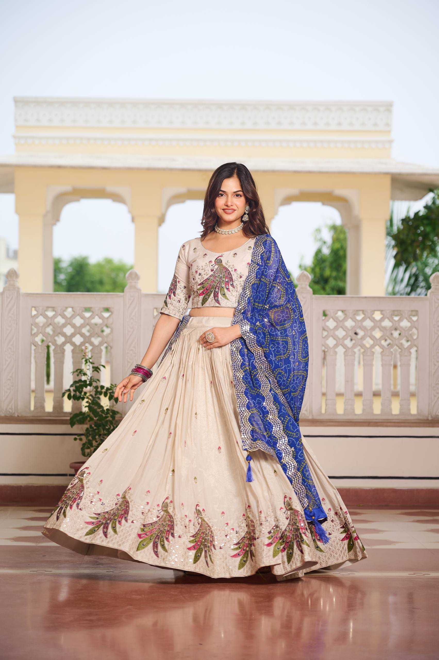 Ynf Tissue Silk RIN197 3083 Lehengas Wholesale Designer Lehenga Silk Lehenga Wedding Lehenga Manufacturer