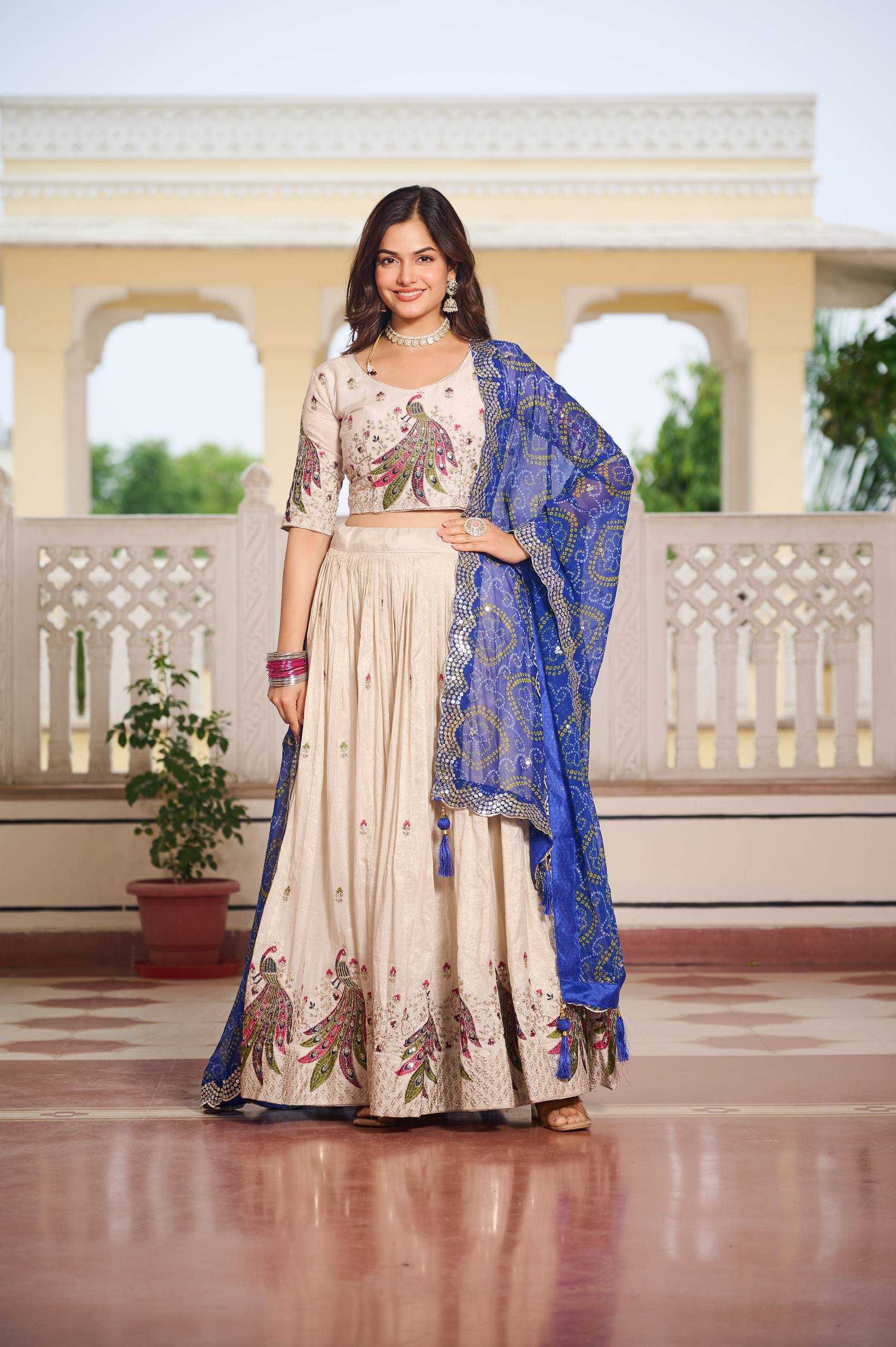 Ynf Tissue Silk RIN197 3083 Lehengas Wholesale Designer Lehenga Silk Lehenga Wedding Lehenga Manufacturer