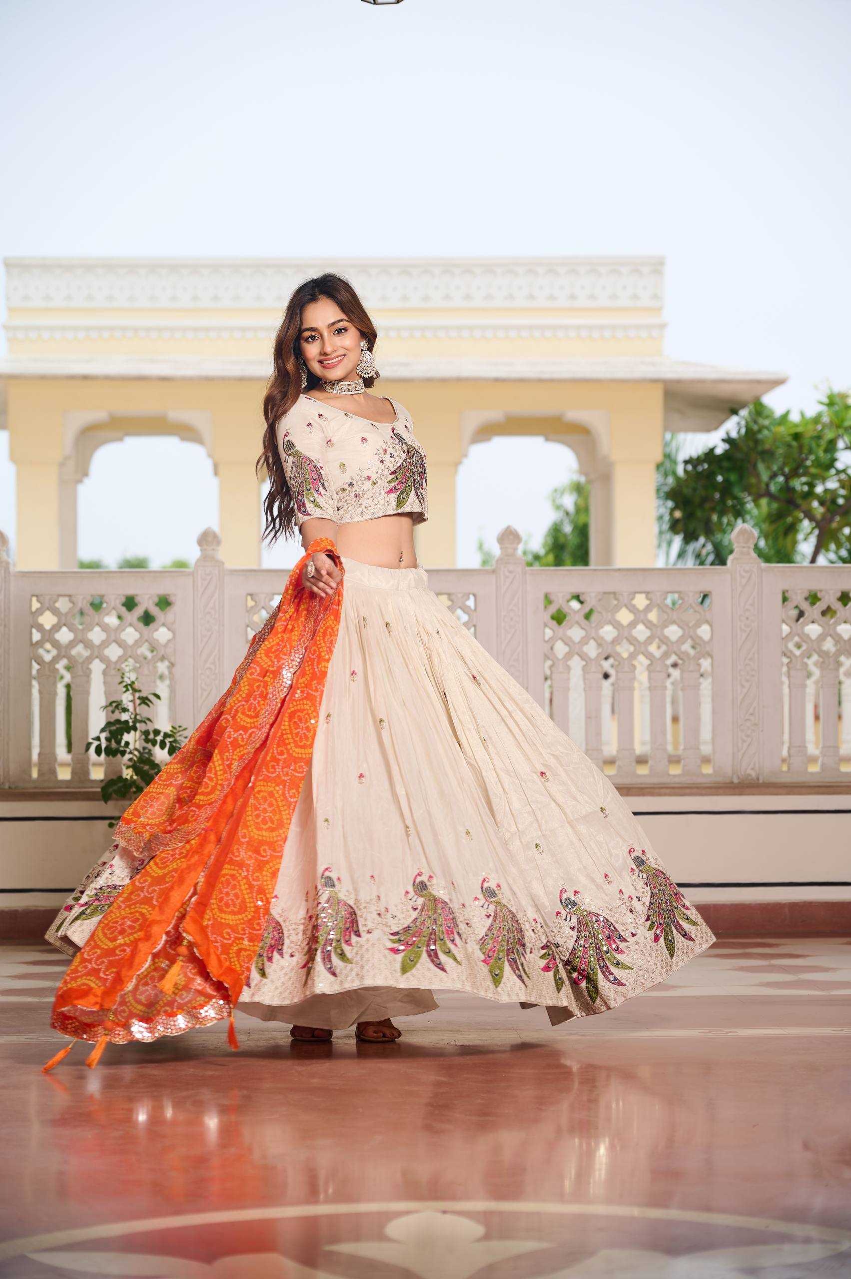 Ynf Tissue Silk RIN197 3083 Lehengas Wholesale Designer Lehenga Silk Lehenga Wedding Lehenga Manufacturer