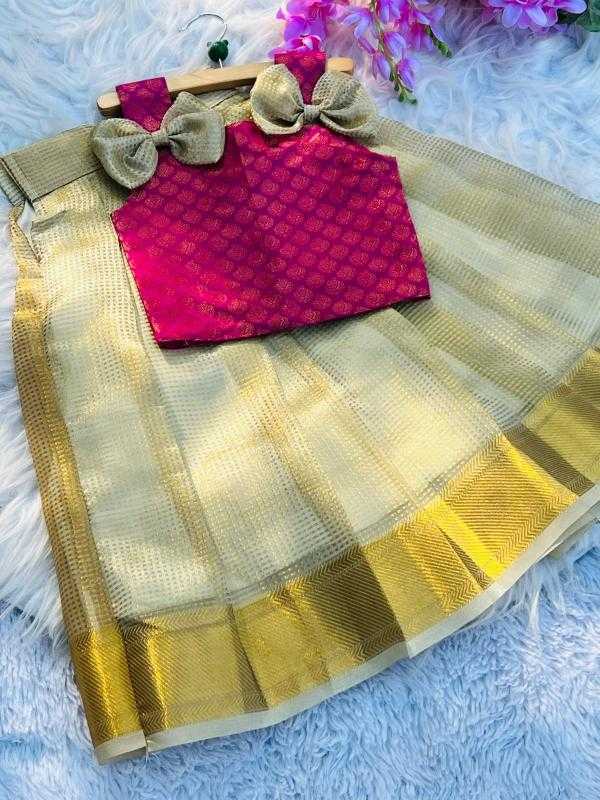 Ynf Tissue Silk RIN222 Refer Kids Wear Wholesale Kids Lehenga Kids Lehenga Choli Baby Girl Lehenga Manufacturer