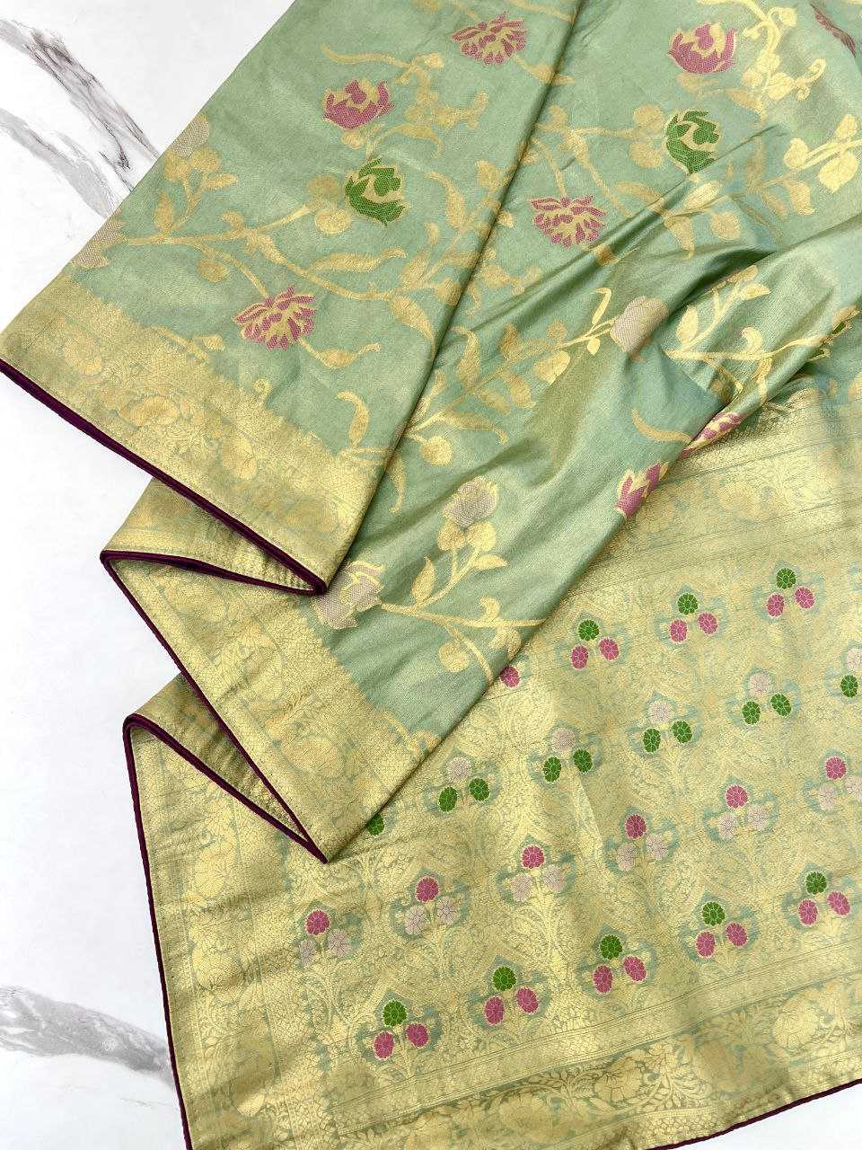Ynf Tissue Silk RIN225 924 Sarees Wedding Collections Festive Collections Wholesale Tissue Silk Saree Festive Sarees Sarees With Blouse Manufacturer