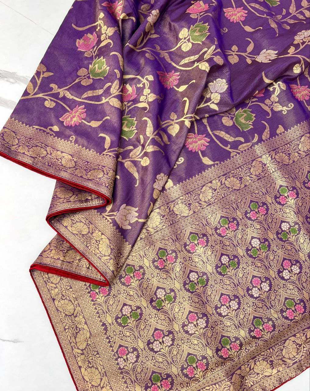 Ynf Tissue Silk RIN225 924 Sarees Wedding Collections Festive Collections Wholesale Tissue Silk Saree Festive Sarees Sarees With Blouse Manufacturer