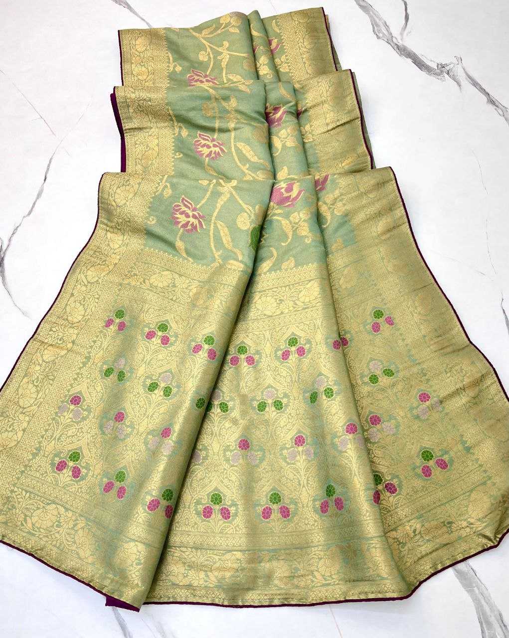 Ynf Tissue Silk RIN225 924 Sarees Wedding Collections Festive Collections Wholesale Tissue Silk Saree Festive Sarees Sarees With Blouse Manufacturer