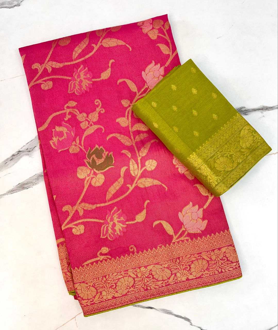 Ynf Tissue Silk RIN225 924 Sarees Wedding Collections Festive Collections Wholesale Tissue Silk Saree Festive Sarees Sarees With Blouse Manufacturer