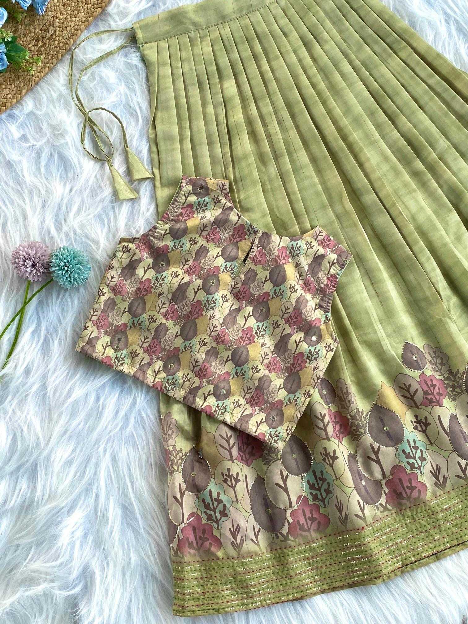 Ynf Tussar Silk KESH249 2066-67 Kids Wear Wholesale Kids Lehenga Kids Lehenga Choli Baby Girl Lehenga Manufacturer