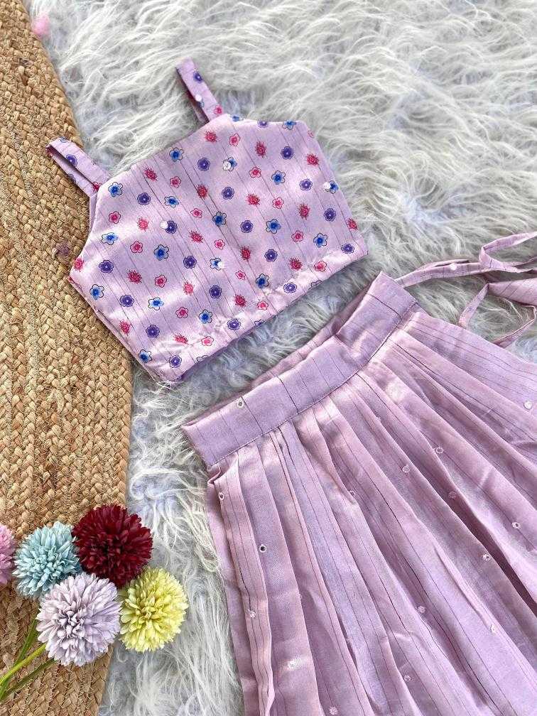 Ynf Tussar Silk KESH249 KLY120525 Kids Wear Wholesale Kids Lehenga Kids Lehenga Choli Baby Girl Lehenga Manufacturer