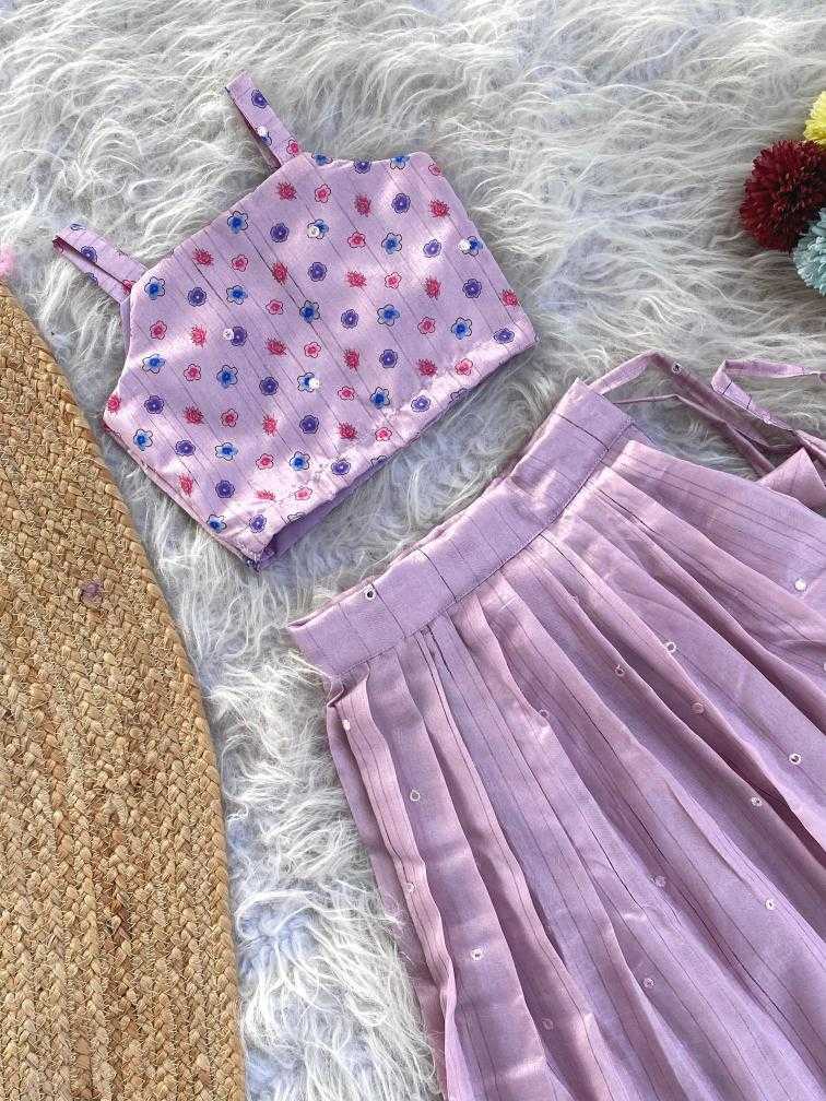 Ynf Tussar Silk KESH249 KLY120525 Kids Wear Wholesale Kids Lehenga Kids Lehenga Choli Baby Girl Lehenga Manufacturer