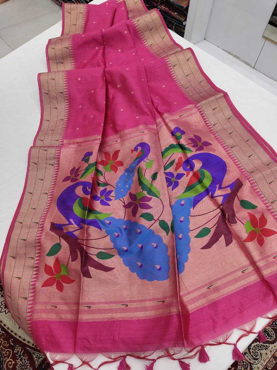 Ynf Tussar Silk KESH505 Antarang Paithani Sarees Wholesale Designer Sarees Party Wear Sarees Traditional Sarees Manufacturer
