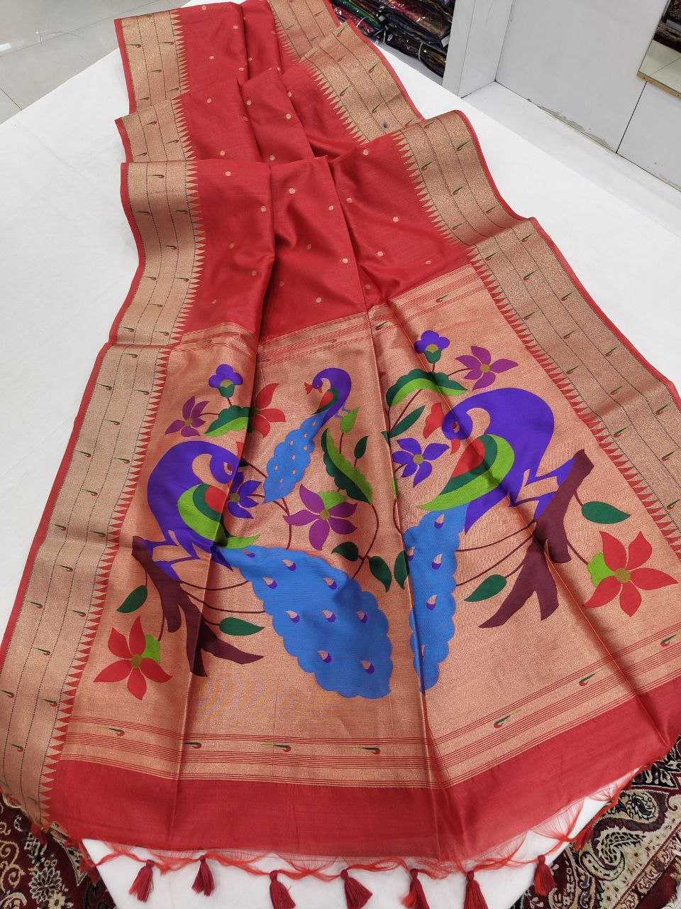 Ynf Tussar Silk KESH505 Antarang Paithani Sarees Wholesale Designer Sarees Party Wear Sarees Traditional Sarees Manufacturer