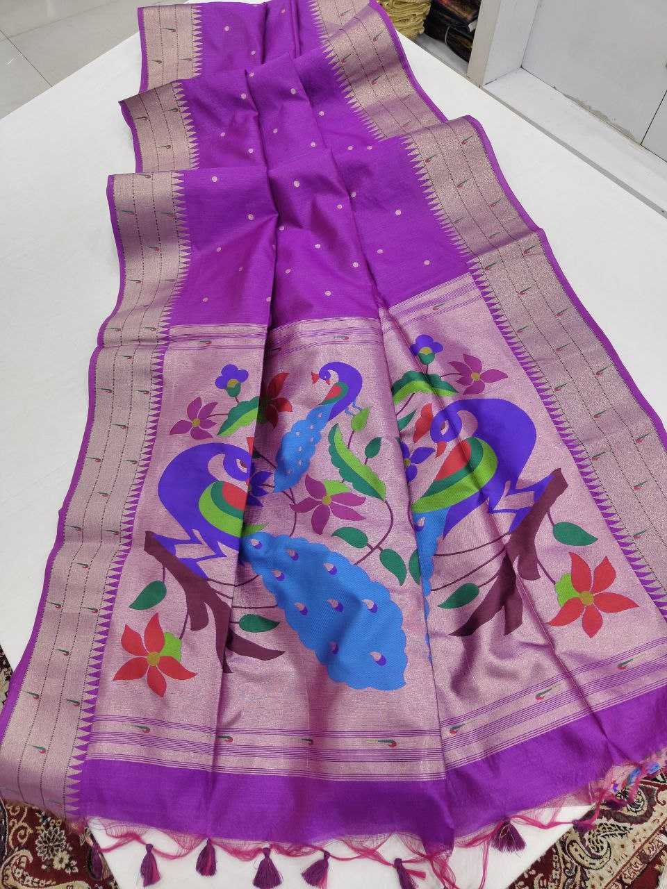 Ynf Tussar Silk KESH505 Antarang Paithani Sarees Wholesale Designer Sarees Party Wear Sarees Traditional Sarees Manufacturer
