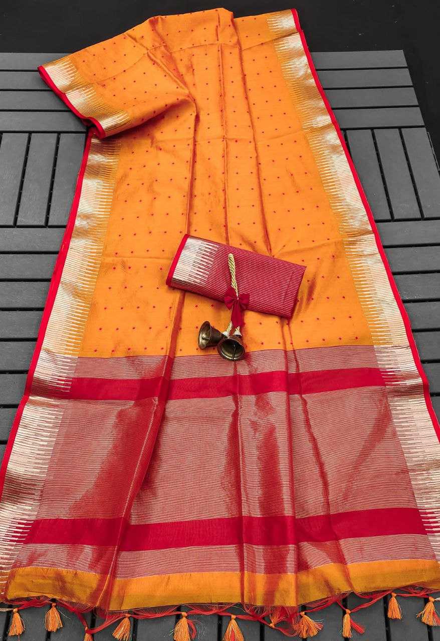 Ynf Tussar Silk KESH505 ELISHA TEMPLE Sarees Wedding Collections Festive Collections Wholesale Traditional Sarees Tussar Sarees Sarees With Blouse Manufacturer