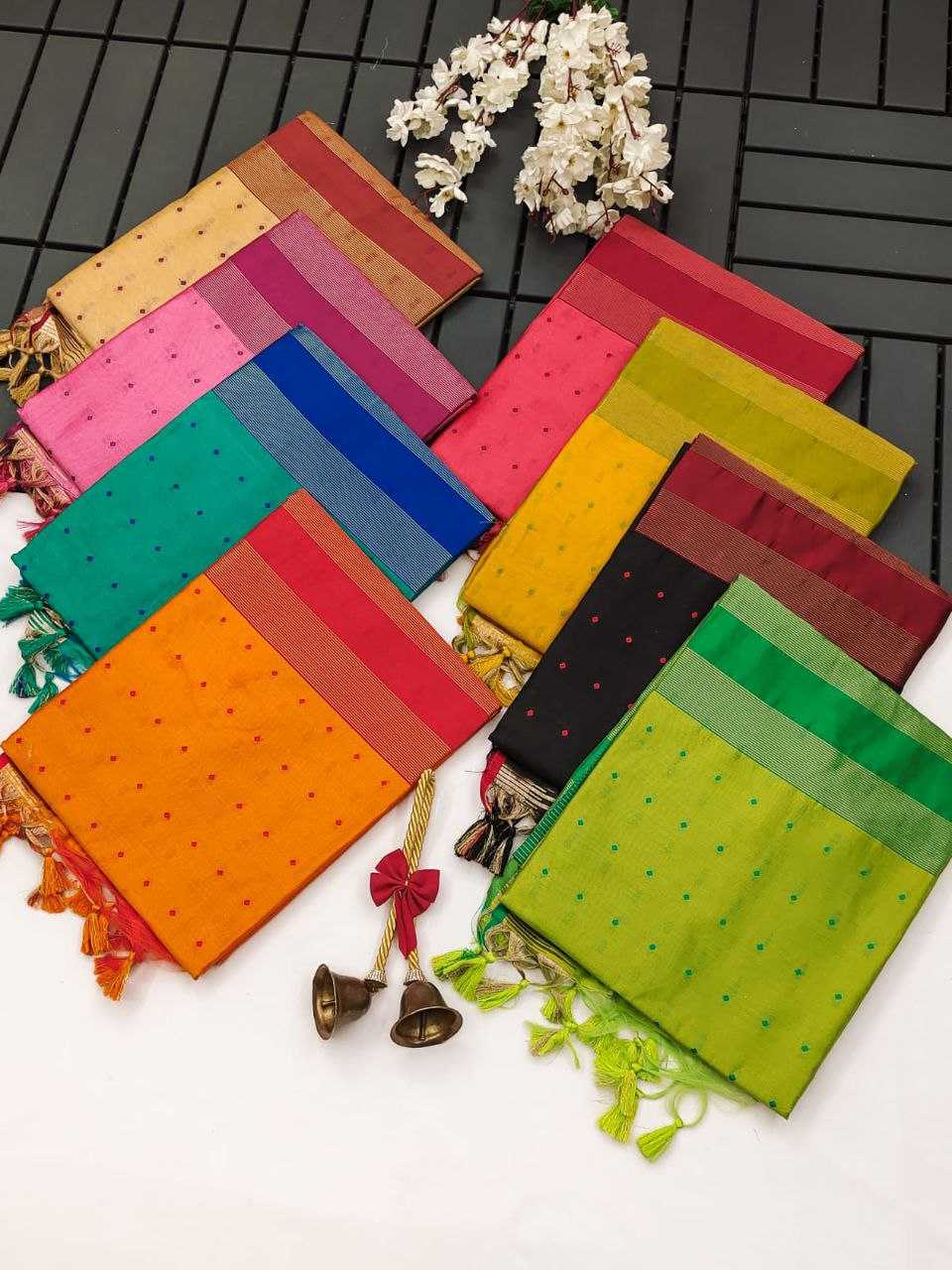 Ynf Tussar Silk KESH505 ELISHA TEMPLE Sarees Wedding Collections Festive Collections Wholesale Traditional Sarees Tussar Sarees Sarees With Blouse Manufacturer