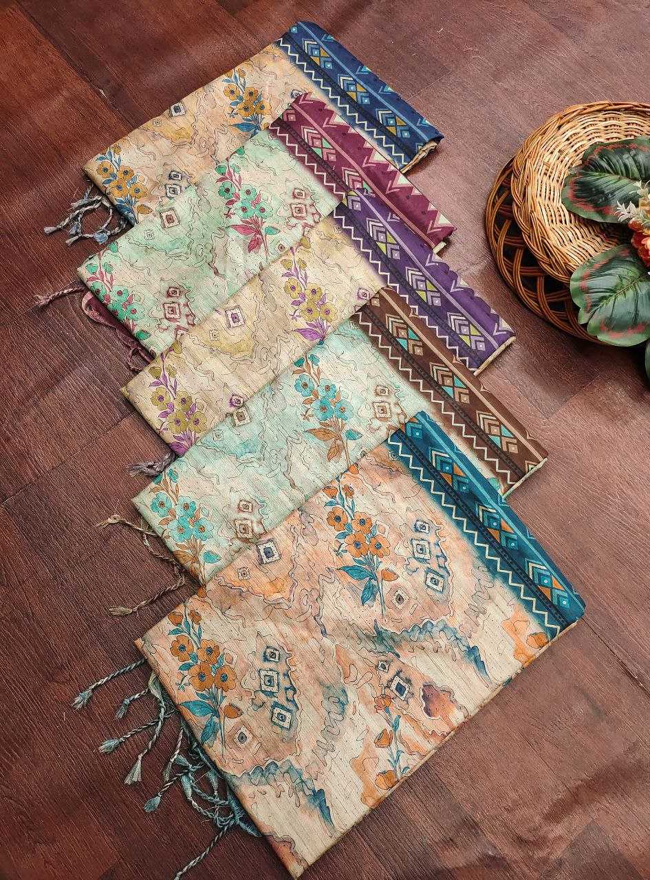 Ynf Tussar Silk KESH505 MONIKA 103 Sarees Wedding Collections Festive Collections Wholesale Printed Sarees Zari Border Sarees Tussar Sarees Manufacturer