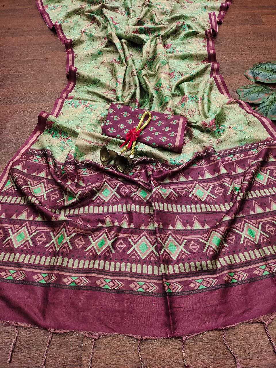 Ynf Tussar Silk KESH505 MONIKA 103 Sarees Wedding Collections Festive Collections Wholesale Printed Sarees Zari Border Sarees Tussar Sarees Manufacturer