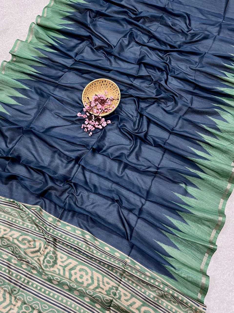 Ynf Tussar Silk KESH505 monika temple Sarees Wholesale Designer Sarees Party Wear Sarees Fancy Sarees Manufacturer