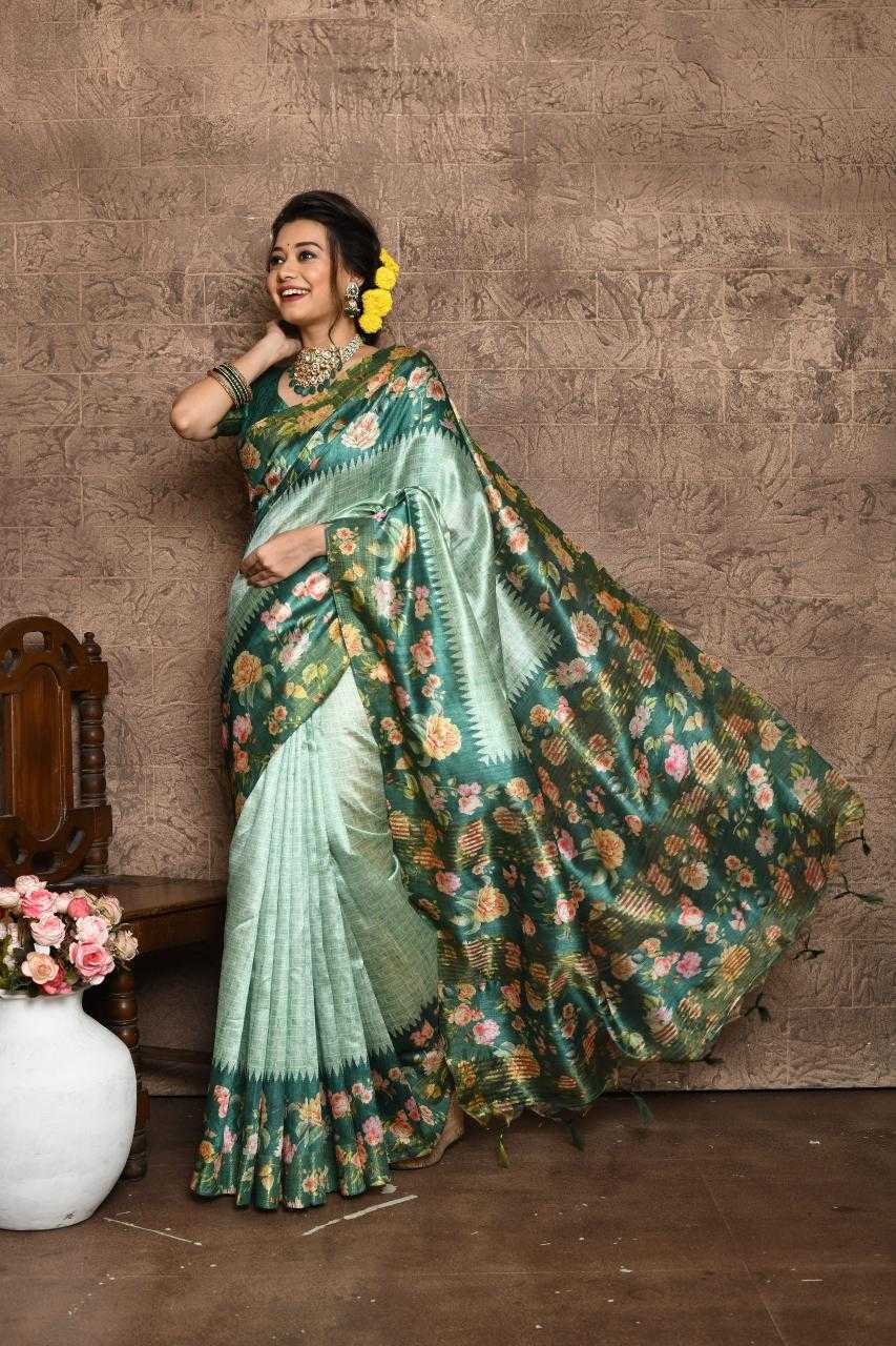 Ynf Tussar Silk KESH505 SONAL FLOWER Silk Sarees Wholesale Tussar Silk Sarees Manufacturer