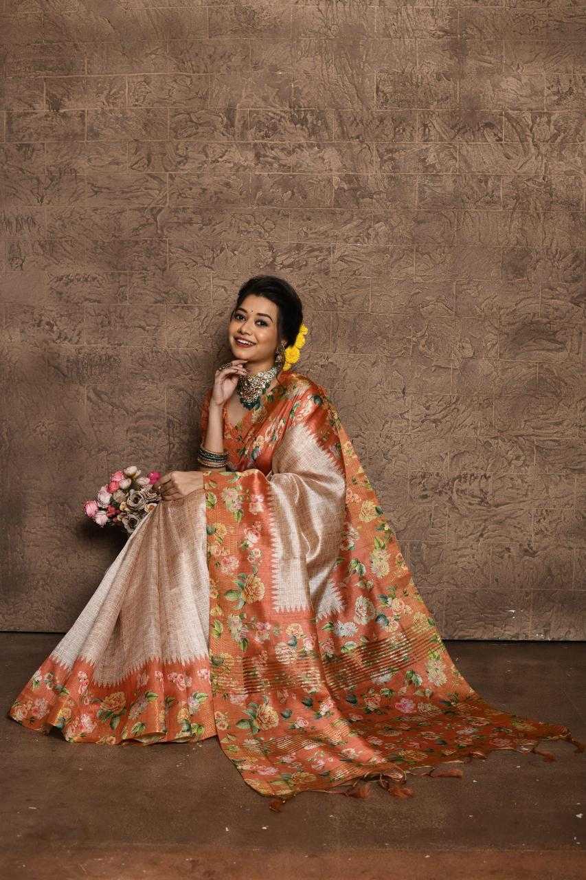 Ynf Tussar Silk KESH505 SONAL FLOWER Silk Sarees Wholesale Tussar Silk Sarees Manufacturer