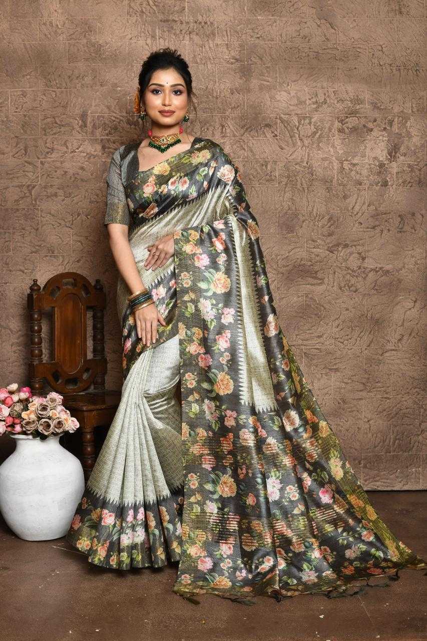 Ynf Tussar Silk KESH505 SONAL FLOWER Silk Sarees Wholesale Tussar Silk Sarees Manufacturer