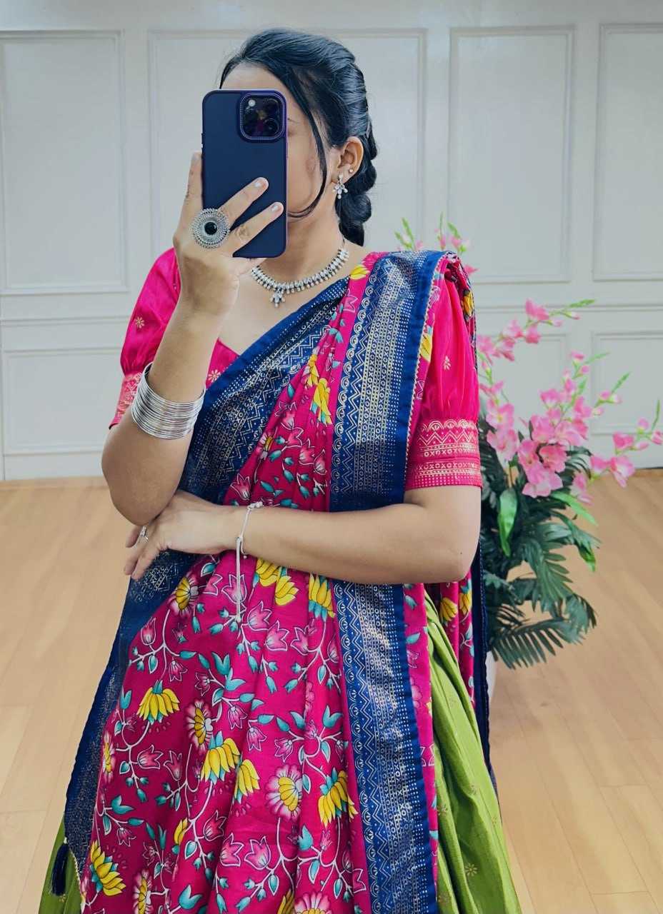 Ynf Tussar Silk KESH511 BARATI Lehengas Wholesale Traditional Lehenga Silk Lehenga Printed Lehenga Manufacturer