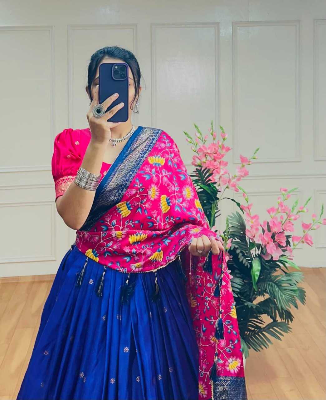 Ynf Tussar Silk KESH511 BARATI Lehengas Wholesale Traditional Lehenga Silk Lehenga Printed Lehenga Manufacturer