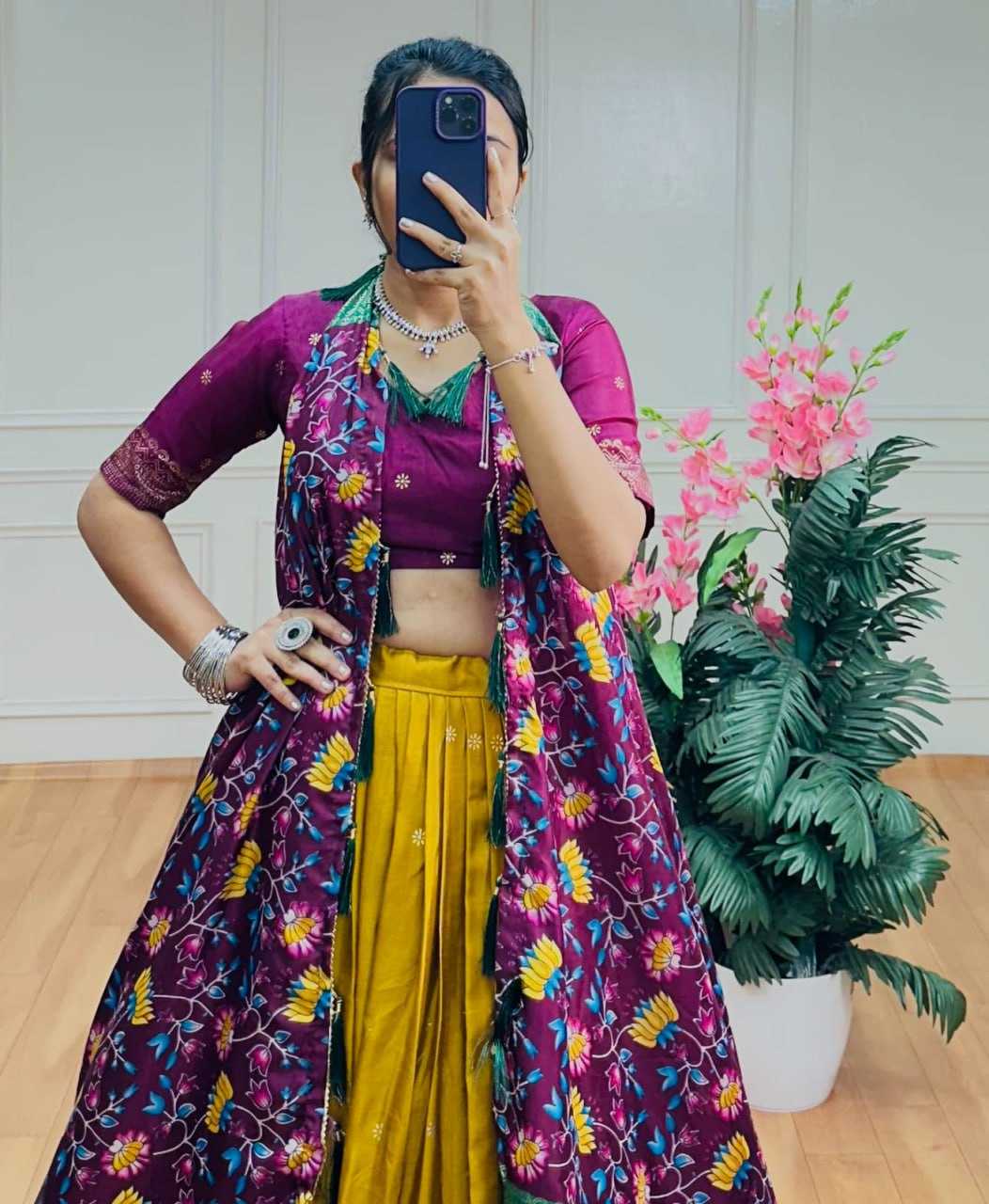 Ynf Tussar Silk KESH511 BARATI Lehengas Wholesale Traditional Lehenga Silk Lehenga Printed Lehenga Manufacturer