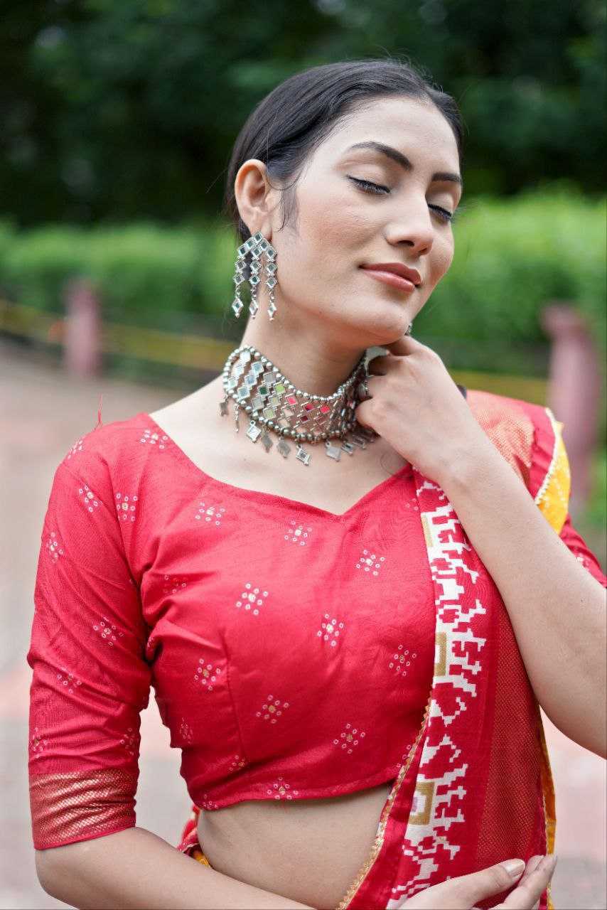 Ynf Tussar Silk KESH511 Ekta bandhni Lehengas Wholesale Traditional Lehenga Silk Lehenga Printed Lehenga Manufacturer