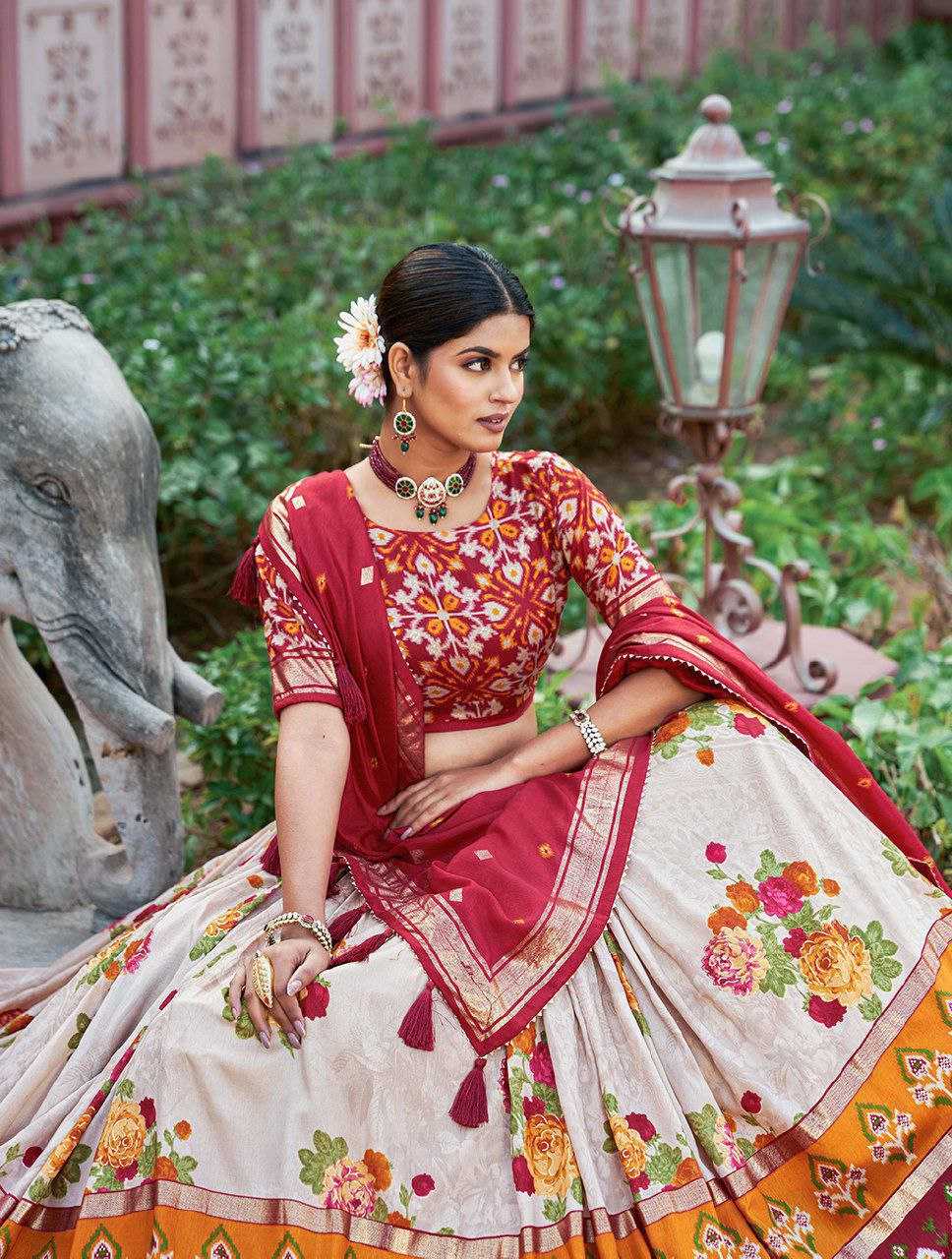 Ynf Tussar Silk KESH511 GULAB Lehengas Wholesale Traditional Lehenga Silk Lehenga Printed Lehenga Manufacturer