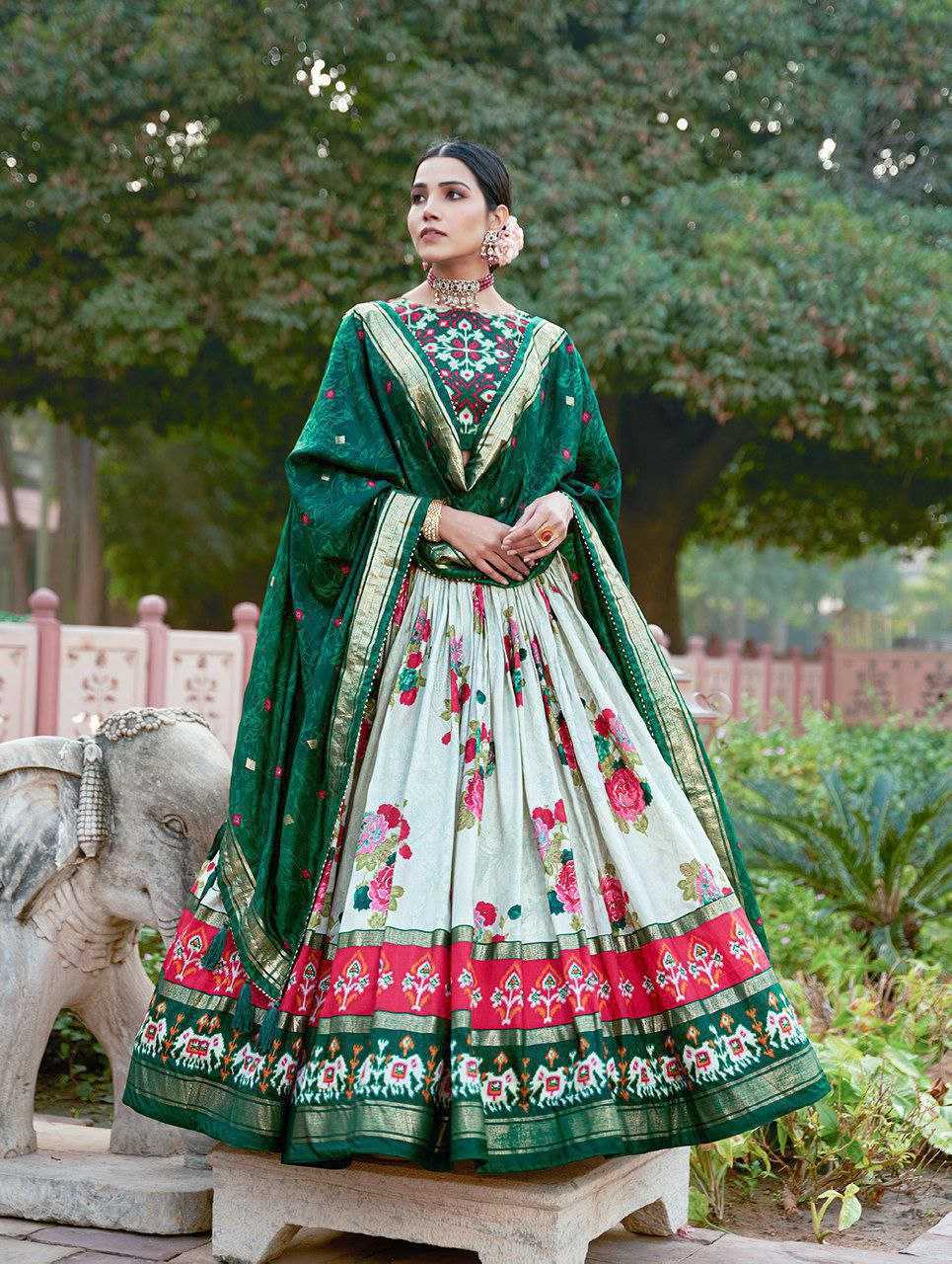 Ynf Tussar Silk KESH511 GULAB Lehengas Wholesale Traditional Lehenga Silk Lehenga Printed Lehenga Manufacturer