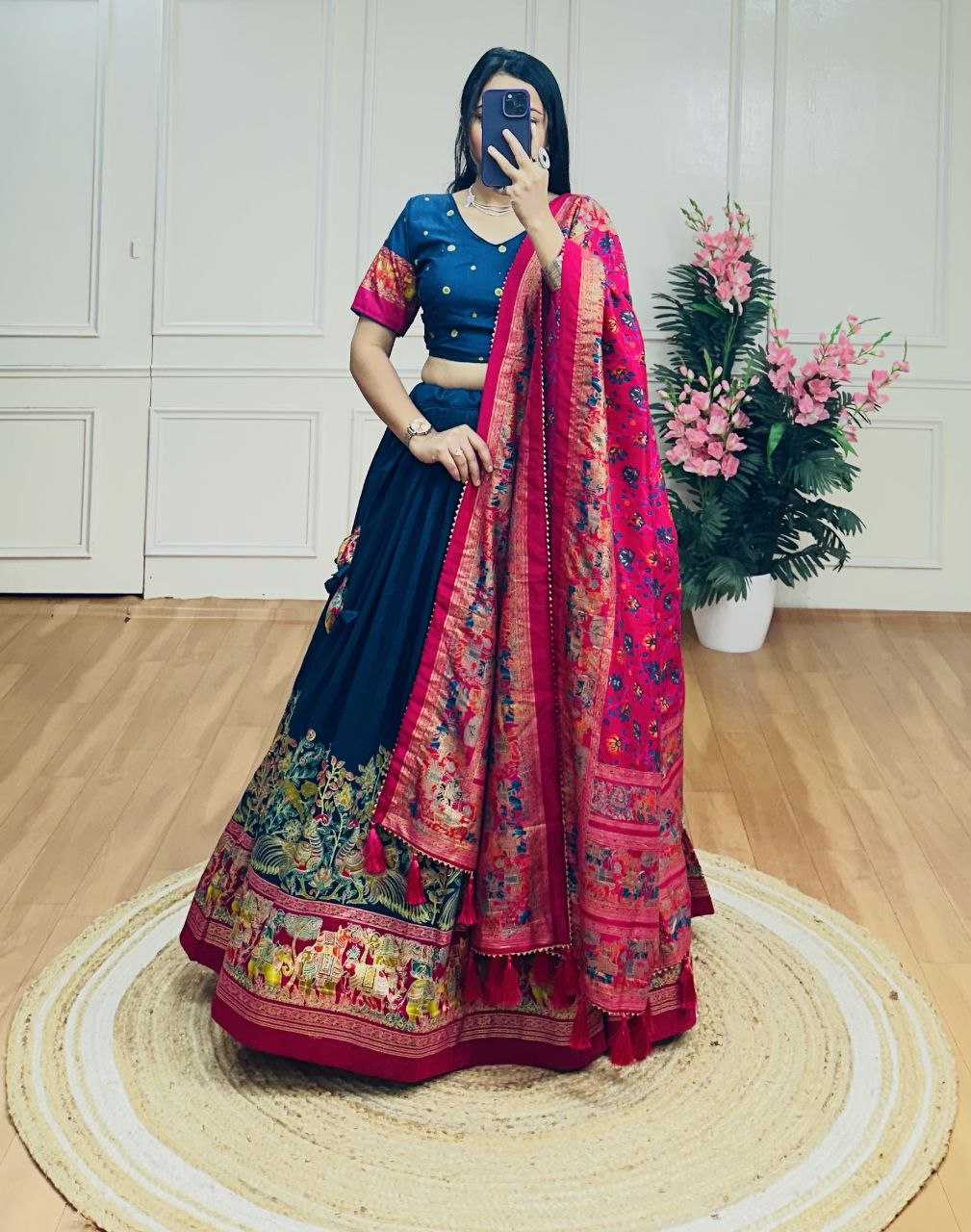 Ynf Tussar Silk KESH511 MAYURI Festive Collections Wholesale Navratri Chaniya Choli Manufacturer