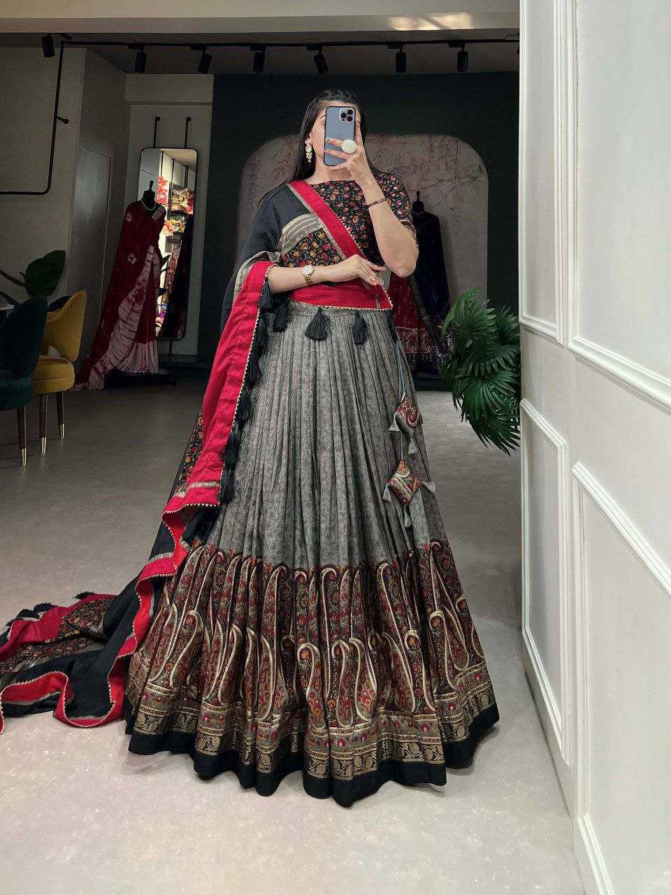 Ynf Tussar Silk KESH511 MENGO Festive Collections Wholesale Navratri Chaniya Choli Manufacturer