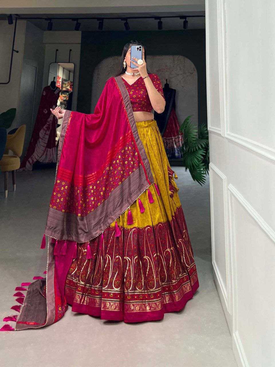Ynf Tussar Silk KESH511 MENGO Festive Collections Wholesale Navratri Chaniya Choli Manufacturer
