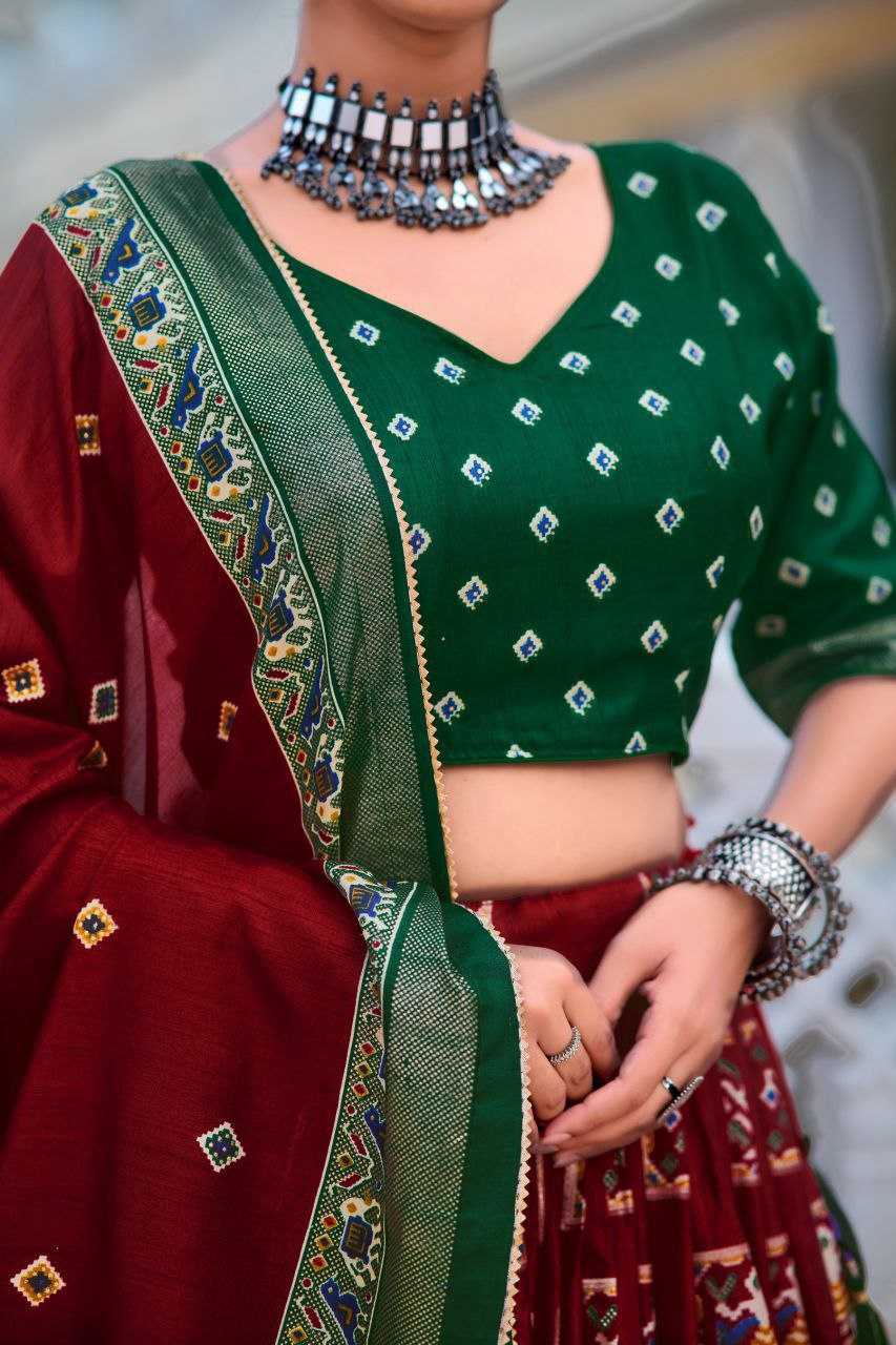 Ynf Tussar Silk KESH511 Mor Festive Collections Wholesale Navratri Chaniya Choli Manufacturer