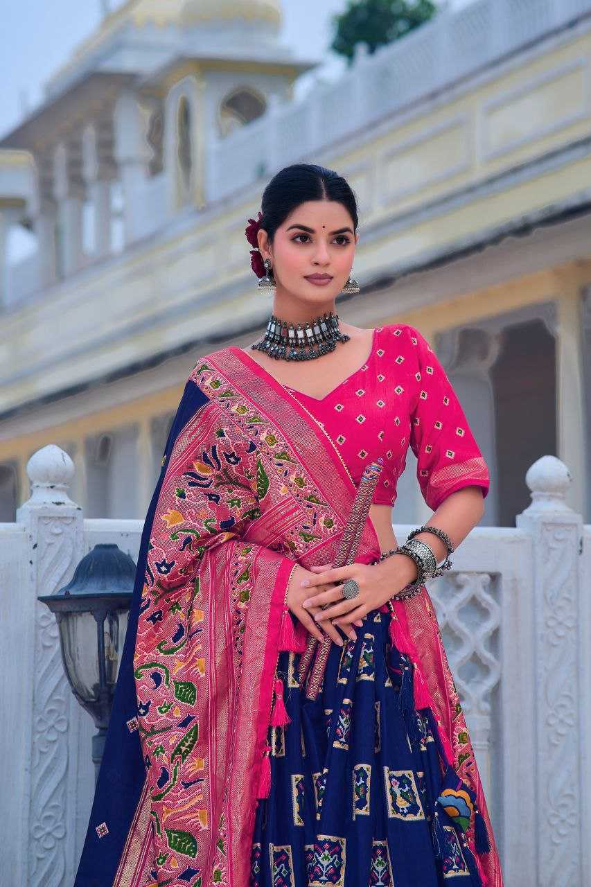 Ynf Tussar Silk KESH511 Mor Festive Collections Wholesale Navratri Chaniya Choli Manufacturer