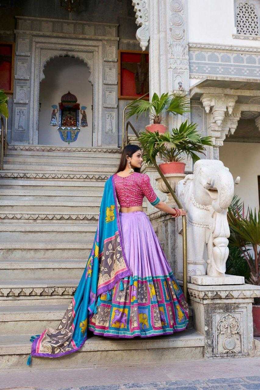 Ynf Tussar Silk KESH511 square box Lehengas Wholesale Designer Lehenga Traditional Lehenga Printed Lehenga Manufacturer