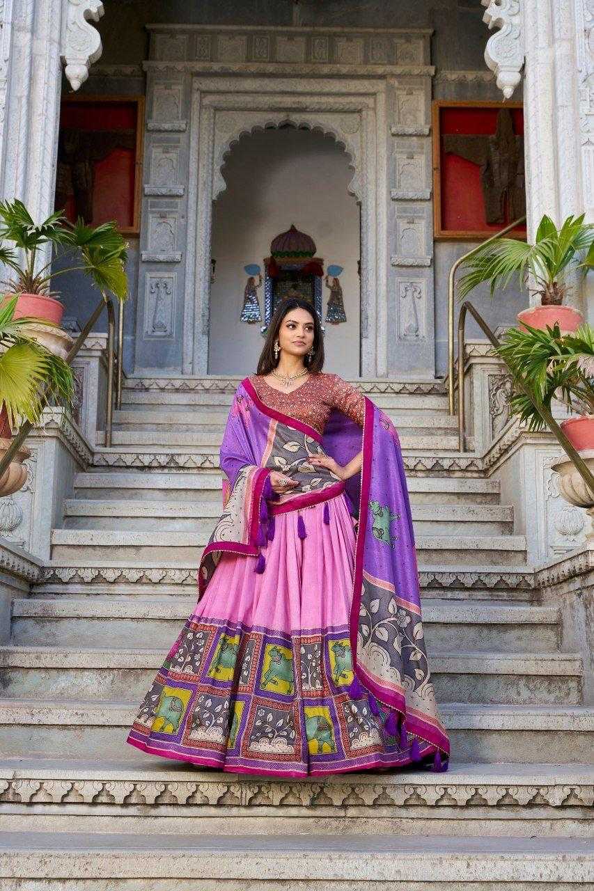 Ynf Tussar Silk KESH511 square box Lehengas Wholesale Designer Lehenga Traditional Lehenga Printed Lehenga Manufacturer