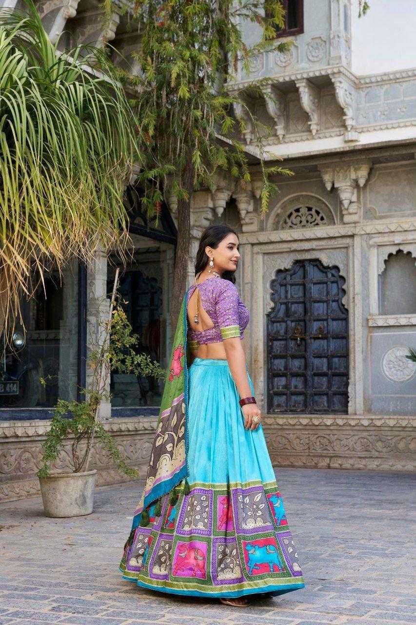 Ynf Tussar Silk KESH511 square box Lehengas Wholesale Designer Lehenga Traditional Lehenga Printed Lehenga Manufacturer