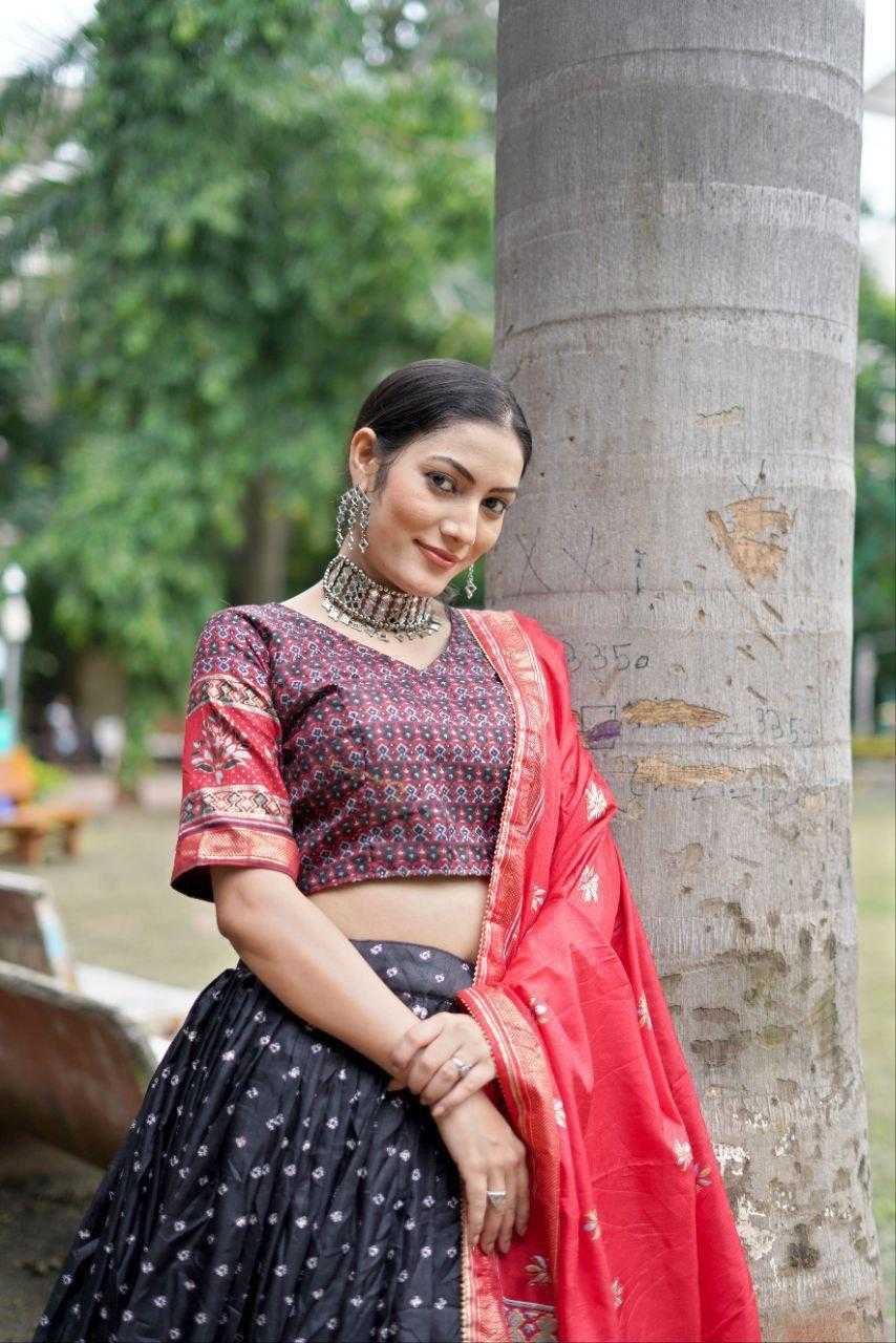 Ynf Tussar Silk KESH511 Tree bandhni Lehengas Wholesale Designer Lehenga Traditional Lehenga Printed Lehenga Manufacturer