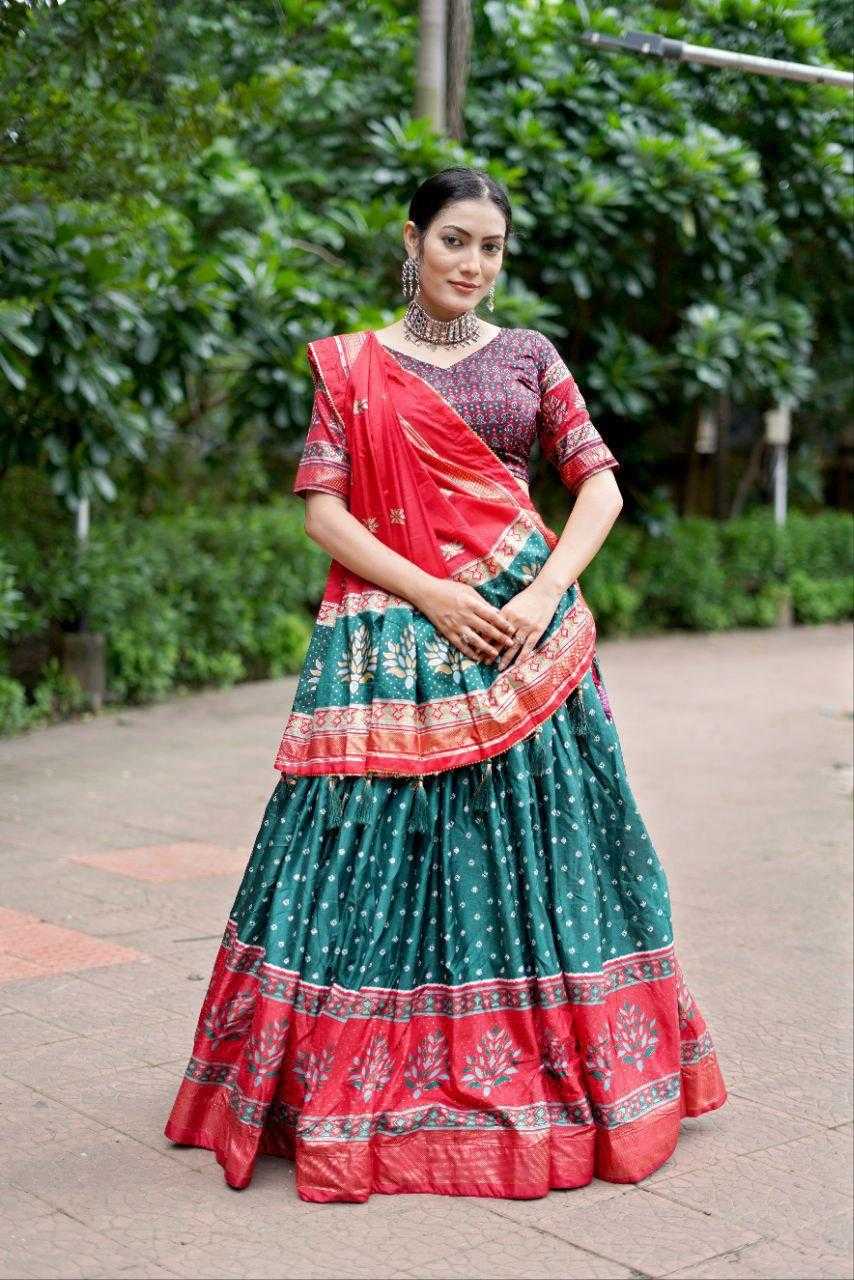 Ynf Tussar Silk KESH511 Tree bandhni Lehengas Wholesale Designer Lehenga Traditional Lehenga Printed Lehenga Manufacturer