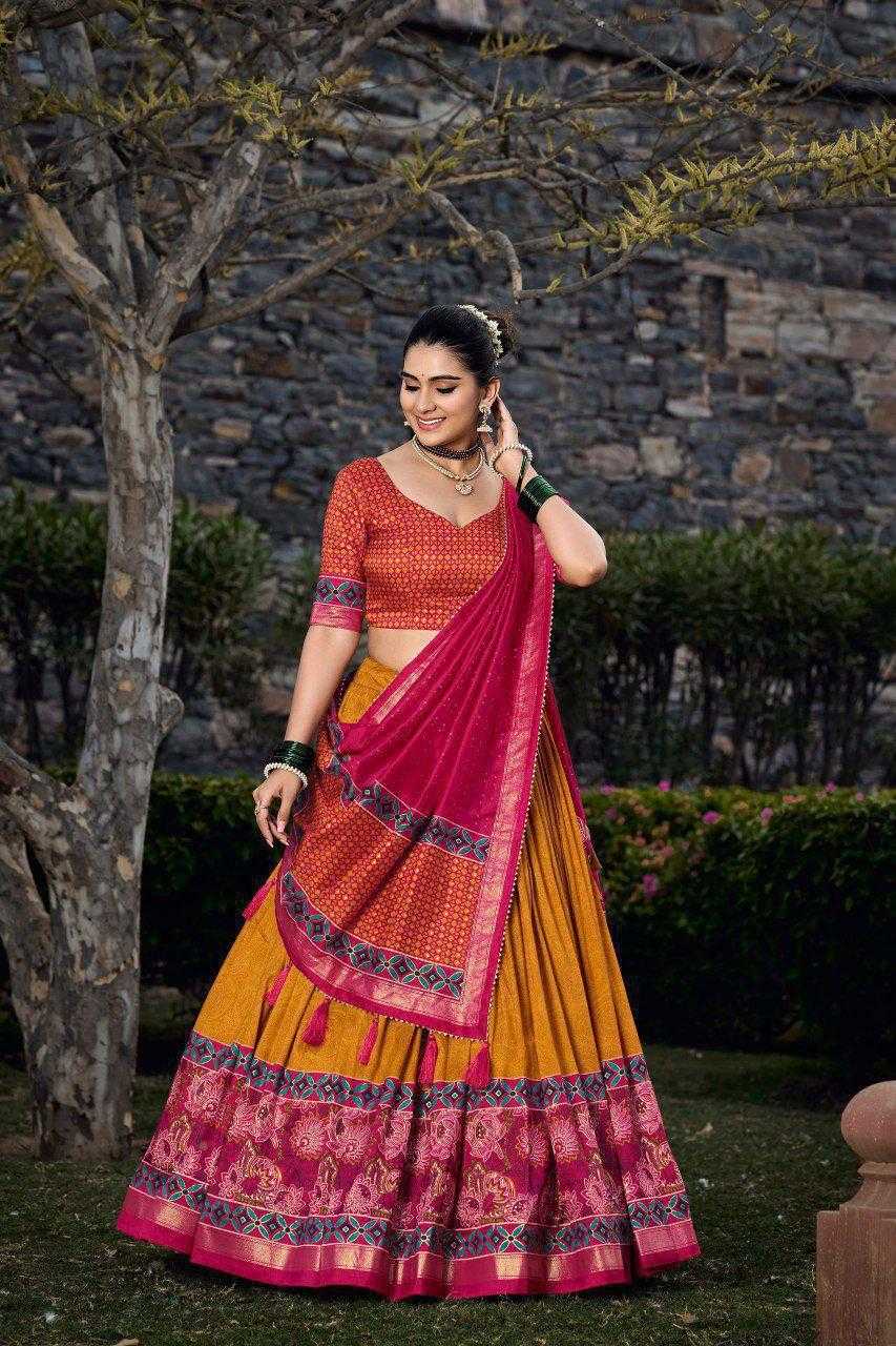 Ynf Tussar Silk KESH511 Tulsi Lehengas Wholesale Designer Lehenga Traditional Lehenga Printed Lehenga Manufacturer