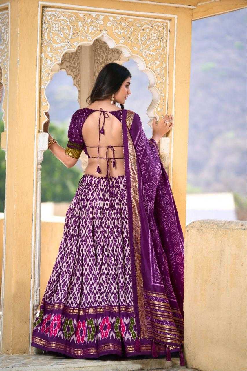 Ynf Tussar Silk KESH511 WHITE PATOLA Lehengas Wholesale Designer Lehenga Traditional Lehenga Printed Lehenga Manufacturer