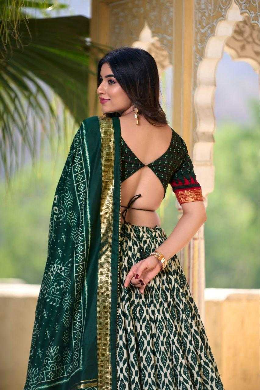 Ynf Tussar Silk KESH511 WHITE PATOLA Lehengas Wholesale Designer Lehenga Traditional Lehenga Printed Lehenga Manufacturer
