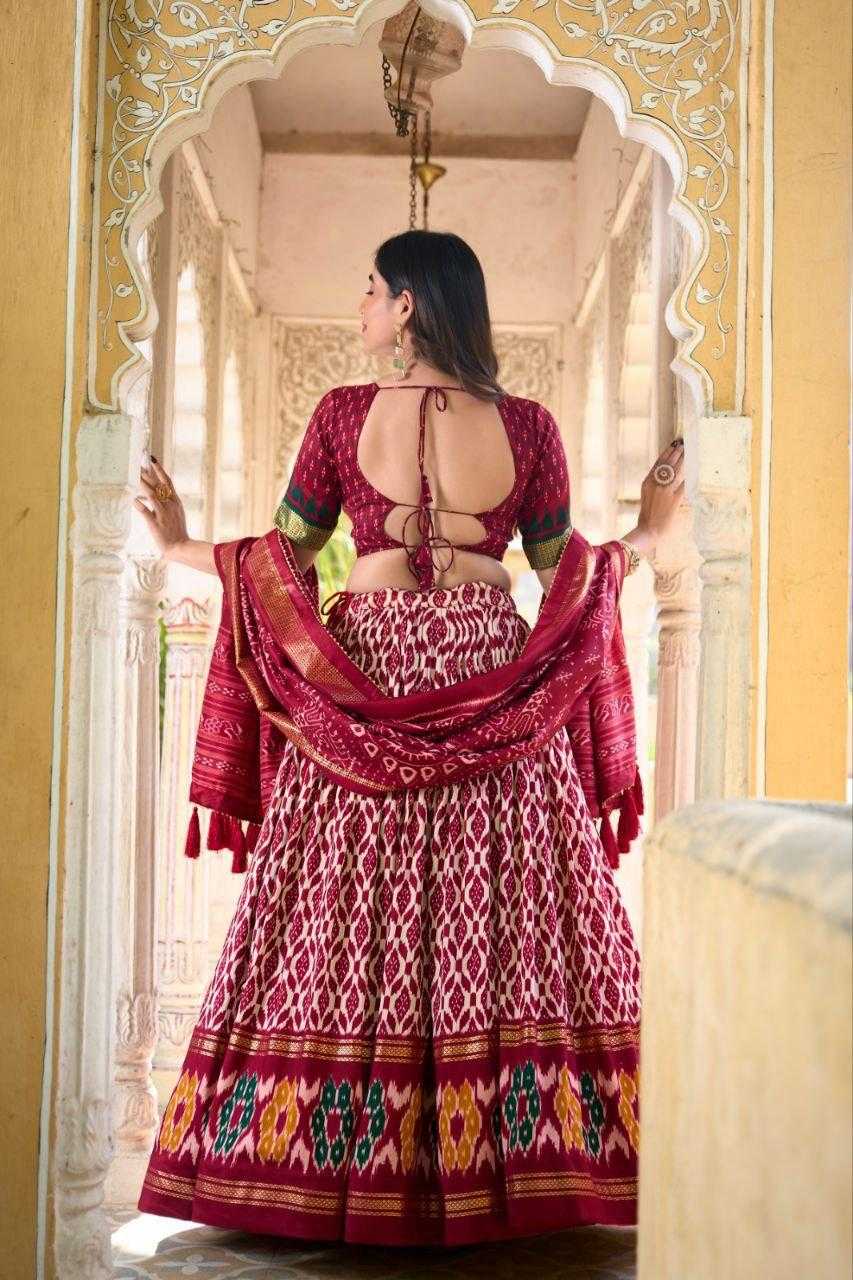 Ynf Tussar Silk KESH511 WHITE PATOLA Lehengas Wholesale Designer Lehenga Traditional Lehenga Printed Lehenga Manufacturer