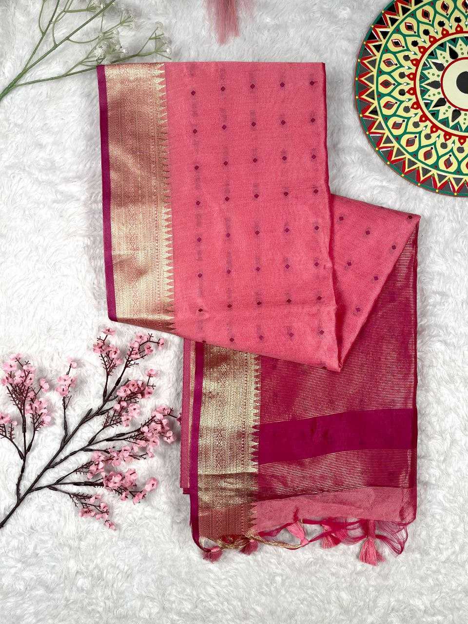 Ynf Tussar Silk KESH532 ELISHA TEMPLE 2 Sarees Wholesale Designer Sarees Party Wear Sarees Fancy Sarees Manufacturer