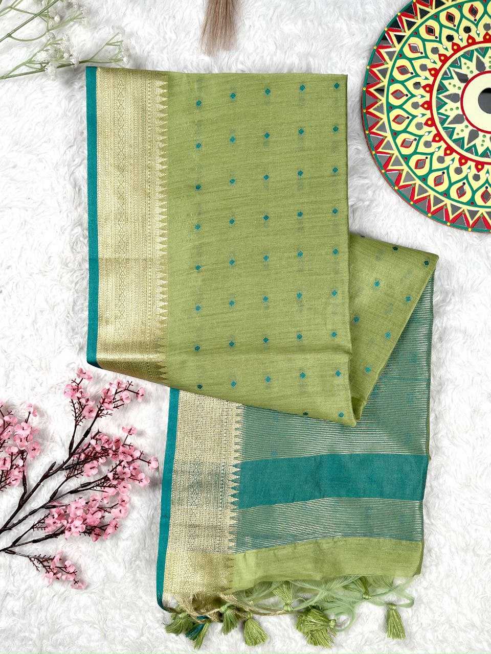 Ynf Tussar Silk KESH532 ELISHA TEMPLE 2 Sarees Wholesale Designer Sarees Party Wear Sarees Fancy Sarees Manufacturer