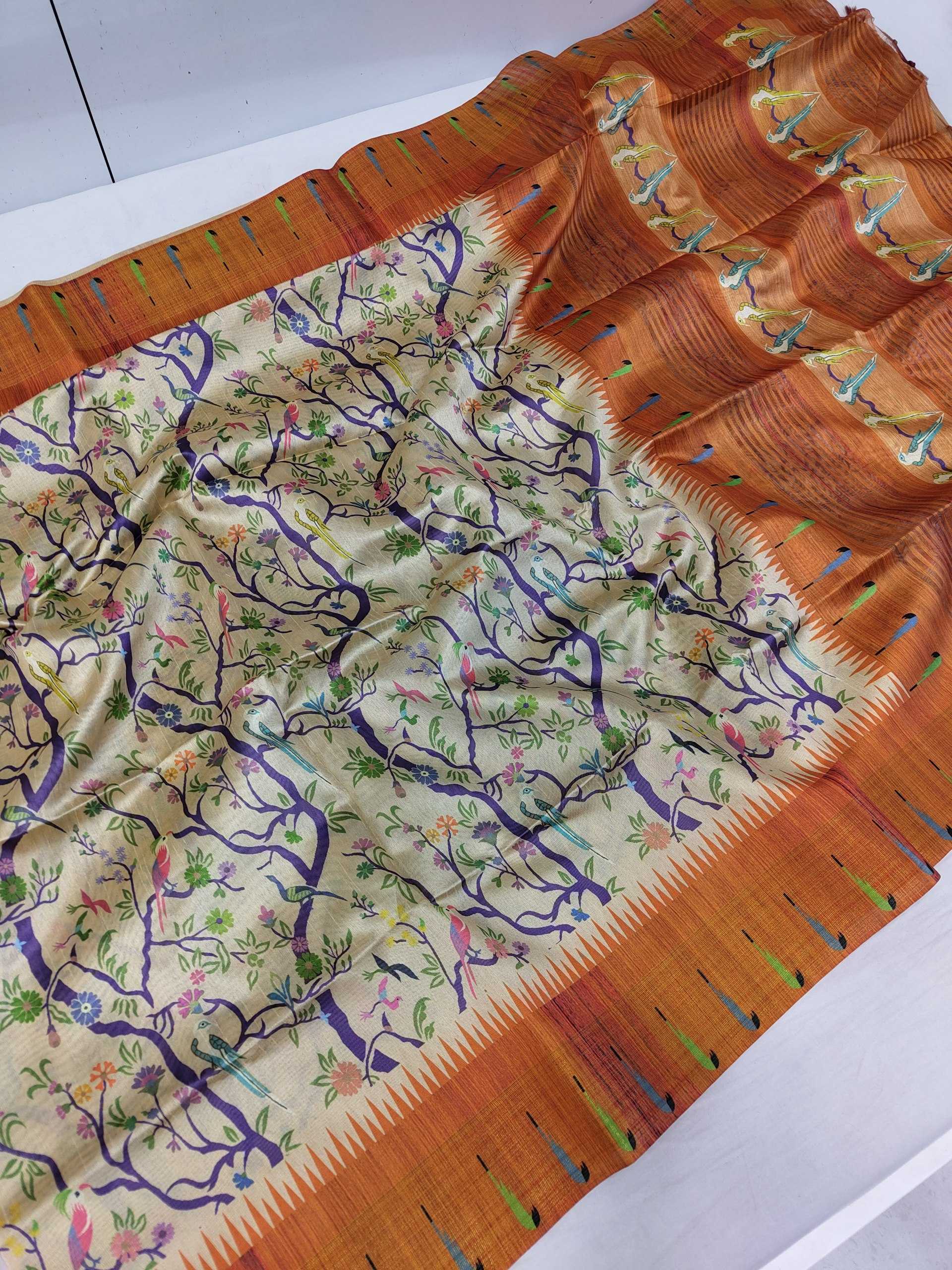 Ynf Tussar Silk KESH532 RIVERA Sarees Wholesale Designer Sarees Fancy Sarees Traditional Sarees Manufacturer