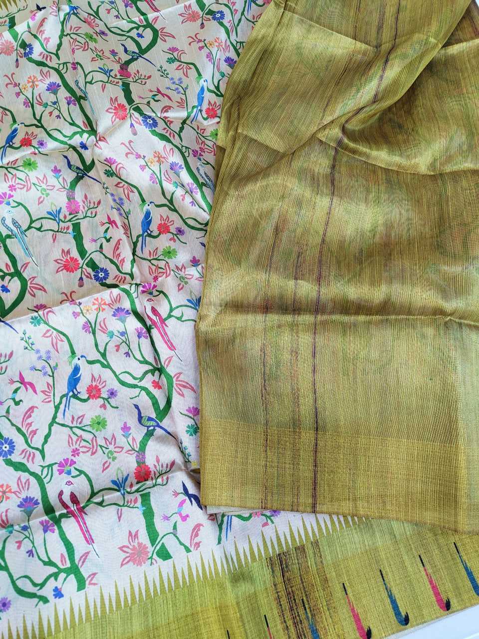 Ynf Tussar Silk KESH532 RIVERA Silk Sarees Wholesale Tussar Silk Sarees Printed Silk Saree Fancy Printed Silk Sarees Manufacturer
