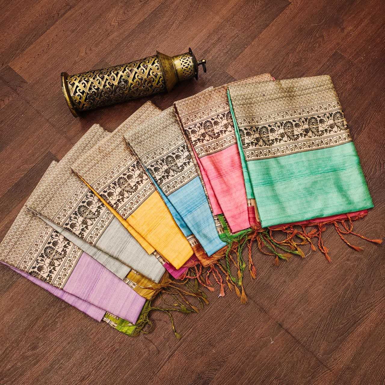 Ynf Tussar Silk KESH532 Yogita 101 Silk Sarees Wholesale Tussar Silk Sarees Traditional Silk Sarees Manufacturer