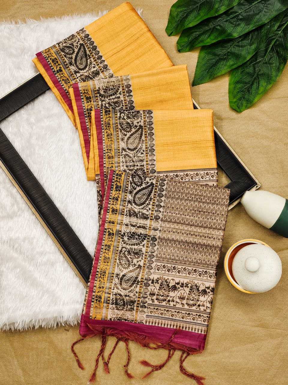 Ynf Tussar Silk KESH532 Yogita 101 Silk Sarees Wholesale Tussar Silk Sarees Traditional Silk Sarees Manufacturer