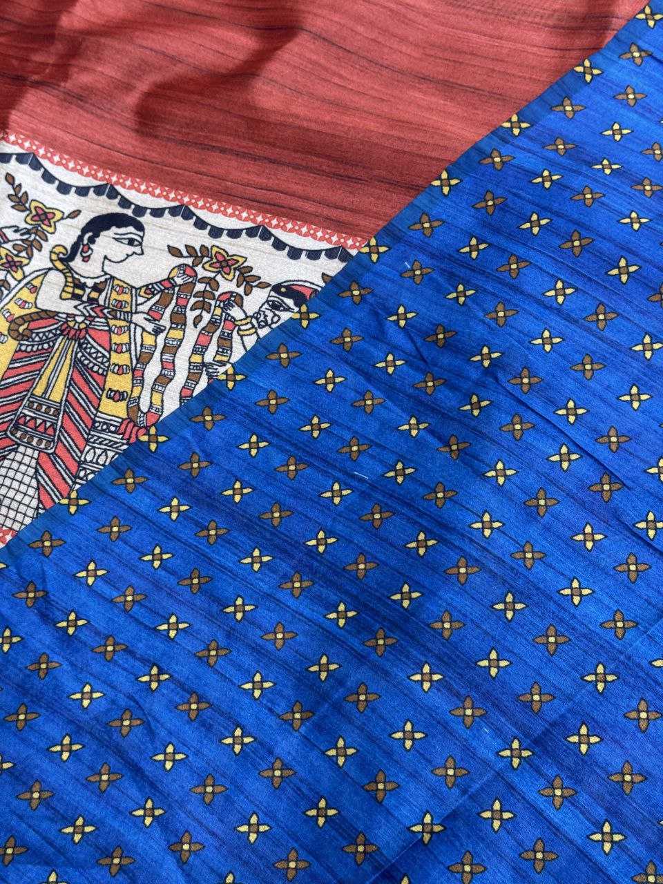 Ynf Tussar Silk KESH532 YOGITA 110 Silk Sarees Wholesale Kalamkari Silk Sarees Manufacturer