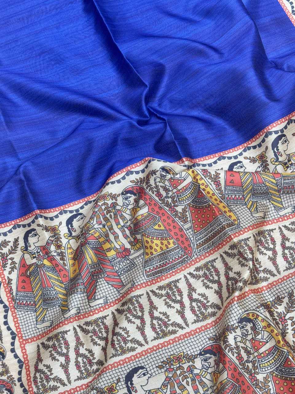 Ynf Tussar Silk KESH532 YOGITA 110 Silk Sarees Wholesale Kalamkari Silk Sarees Manufacturer